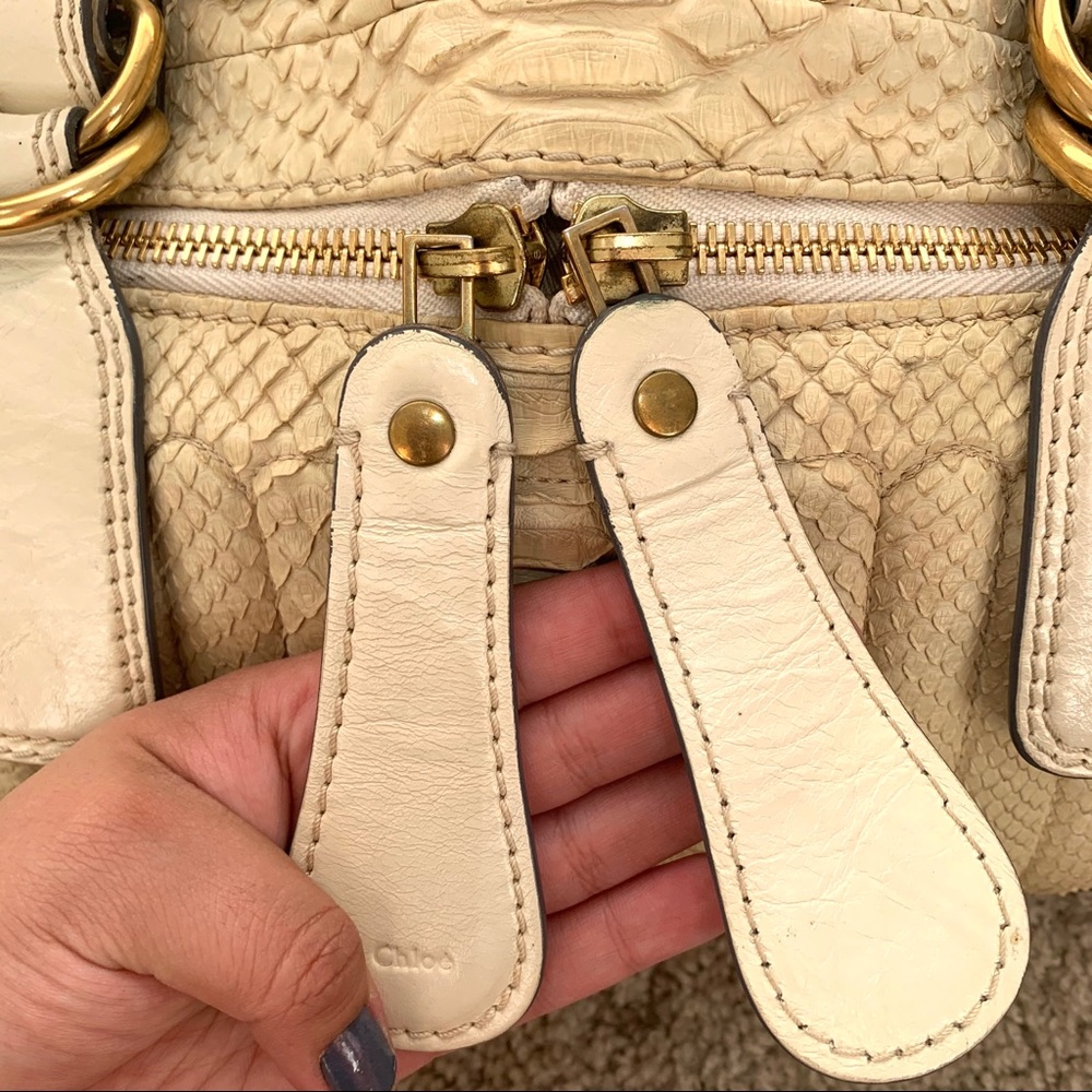 $4000 Chloé Python Bay Bag - Picture 12 of 13